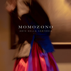 綿入りブラック(黒)麻ジャケットXLサイズ、イタリア製デッドストック生地使用 MOMOZONO original 3枚目の画像