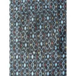 Japanese antique blue psychedelic patterned scarf 2枚目の画像