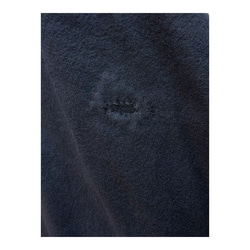 ネイビーブルー(紺)サイクリングロング丈マント、ポンチョ、イタリア製デッドストックウール使用 MOMOZONO 6枚目の画像