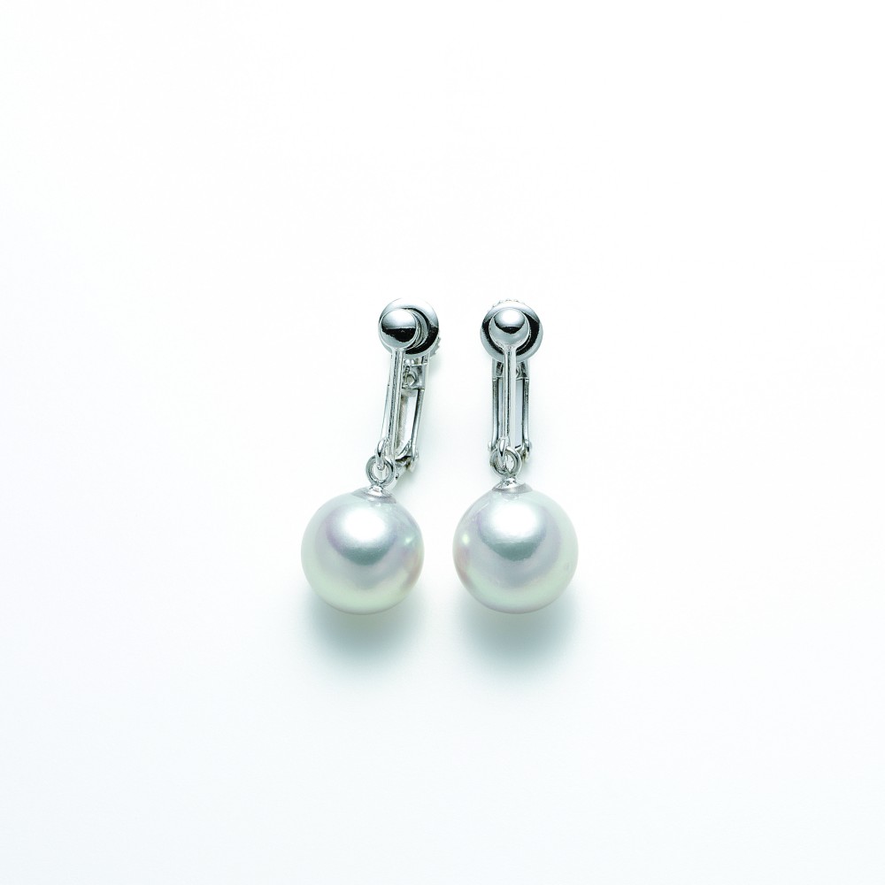 Silver アコヤパール スウィングイヤリング 8.5㎜ DAIWA JEWELRY 伊勢志摩