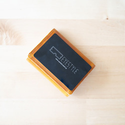 最小最適 キャッシュレス財布 レッド 最高級イタリアンレザー 4枚目の画像
