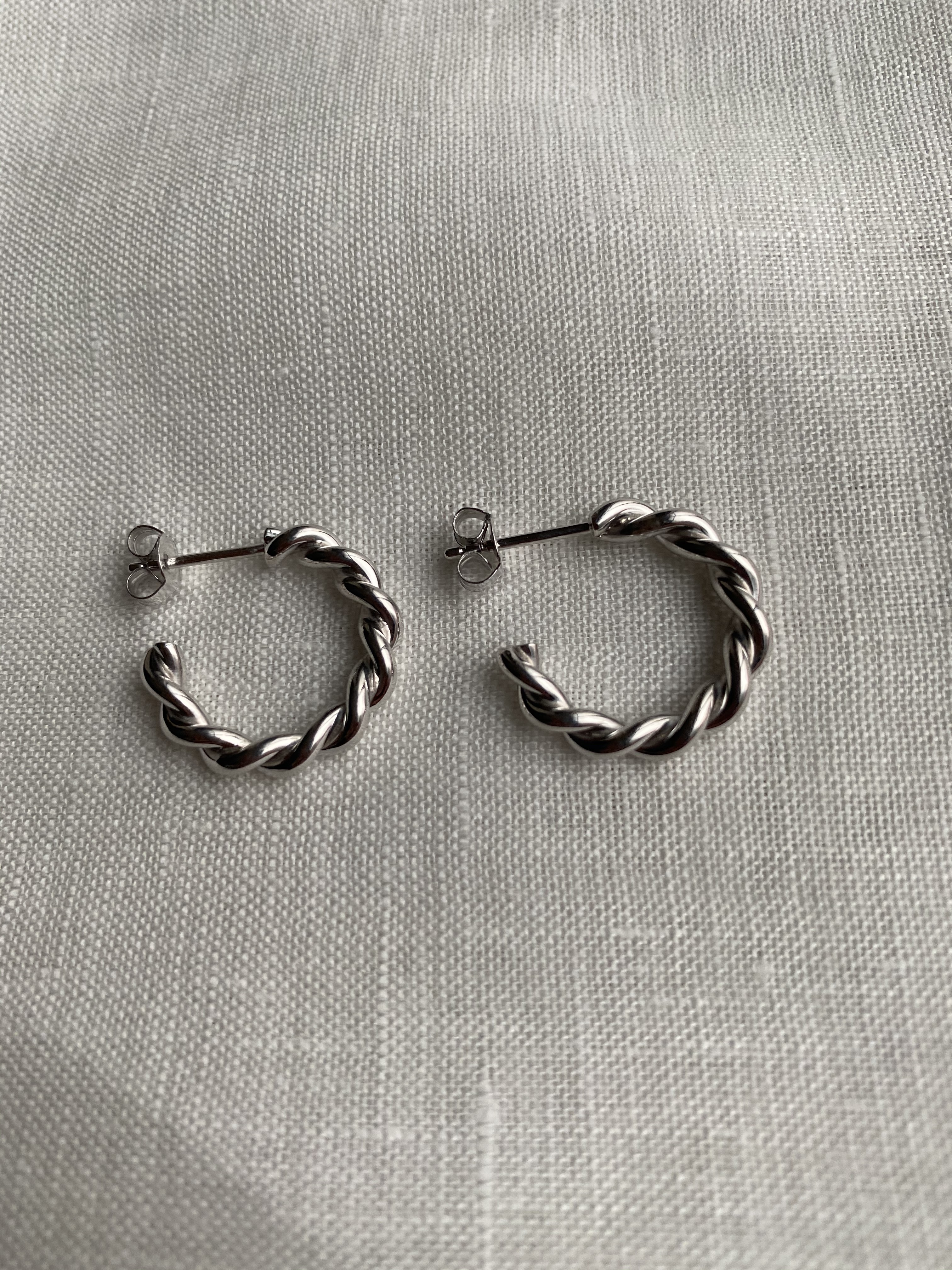 silver925  ねじりフープ