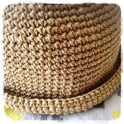 ☺︎ポンポン付き まーるい帽子☺︎あご紐つき 3枚目の画像