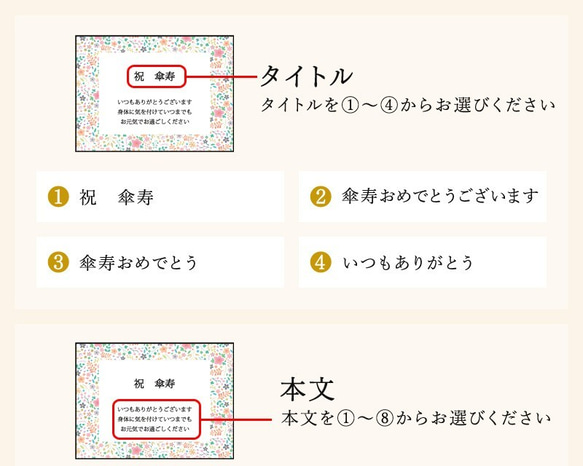 傘寿祝い ぬいぐるみ ちゃんちゃんこ くま テディベア 名入れ 黄 80歳 ラッピング メッセージカード 13枚目の画像