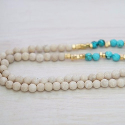 TURQUOISE × RIVERSTONE long necklace 第5張的照片