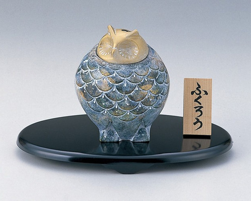 日展彫刻家　三枝惣太郎　銅製　獅子香炉 日展彫刻家三枝惣太郎銅製獅子香炉