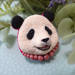 パンダのブローチ】おめかしパンダ ブローチ Momoichi 通販 10930724