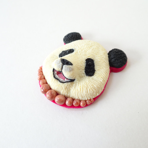 パンダのブローチ】おめかしパンダ ブローチ Momoichi 通販 10930724