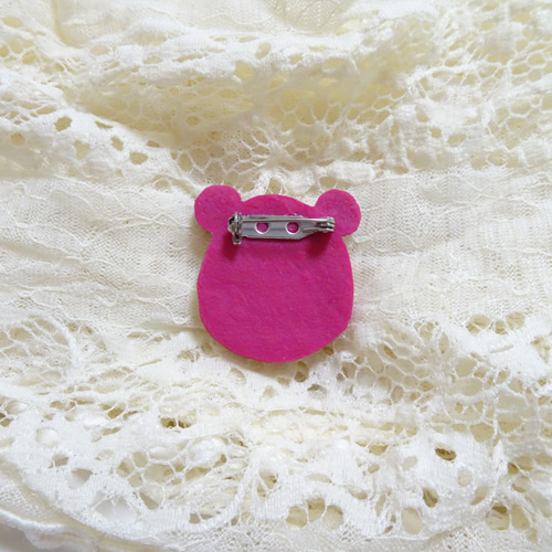 パンダのブローチ】おめかしパンダ ブローチ Momoichi 通販