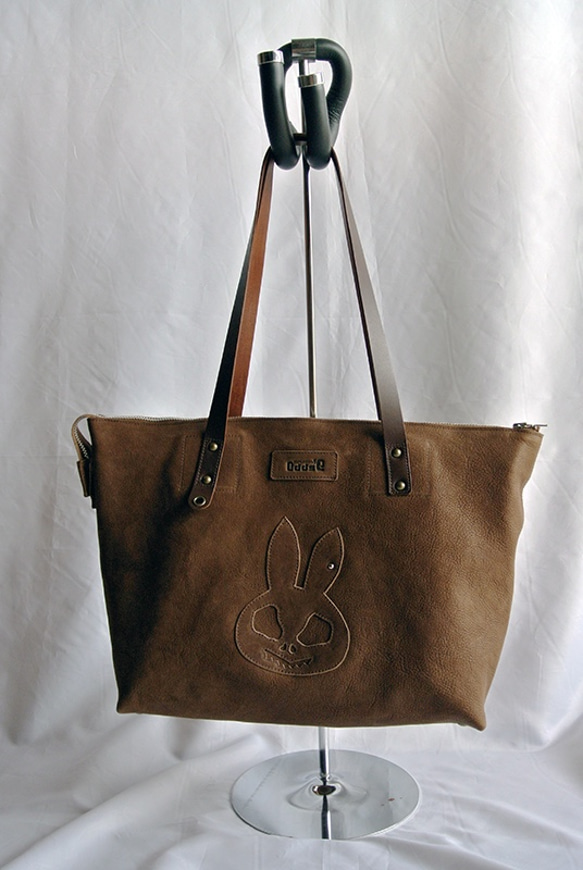 うさぎスカル、茶のトートバッグ。 托特包 odds 的作品 4584125｜Creema