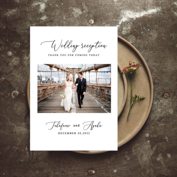 【裏表紙選択型タイプ】セミオーダー席次表