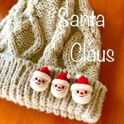 【期間限定】サンタクロース☆クリスマスブローチ《羊毛フェルト》 4枚目の画像