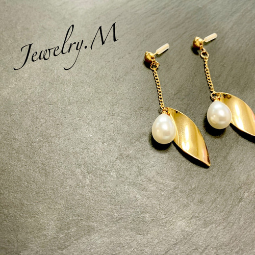 ハンドメイドシンプルパールピアス ピアス（スタッド・一粒） Jewelry 