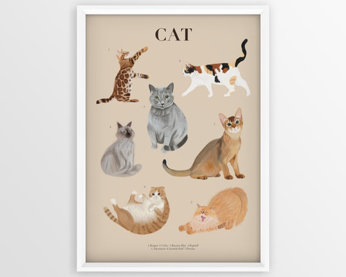 ⭐️猫たちA3ポスター 0_a9bf394f6015a3ff54ff9051a561