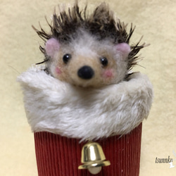 ハリネズミ(クリスマスブーツ) 羊毛フェルト tsunnko 通販 3195664
