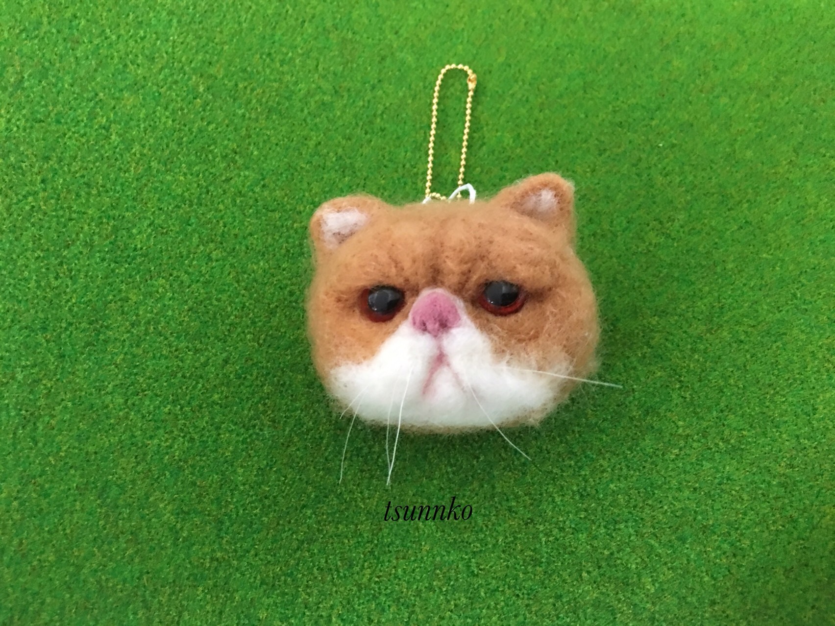 まこ様専用 羊毛フェルト ハンドメイド ブサかわ猫 転がら