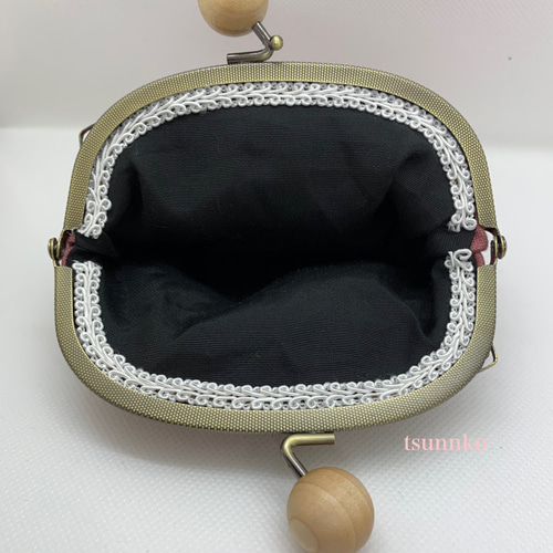 ハリネズミ刺繍のガマ口財布(受注生産) がま口 tsunnko 通販 8723615