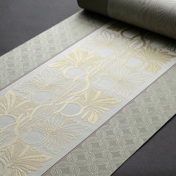 手織り博多織「平袋・ポーチ」シルク100％の手織りの帯地を使って作った小物入れ 6枚目の画像