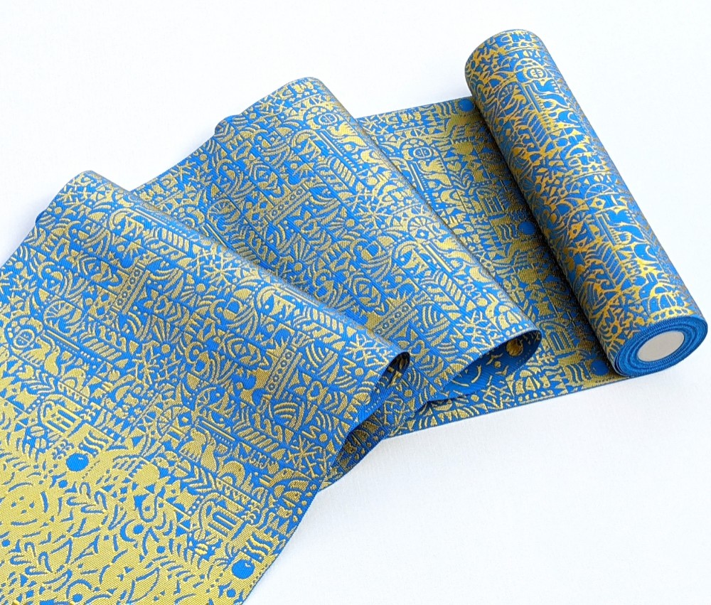 博多帯 菱模様 素敵な色味 正絹 可愛いデザイン T-2237 博多帯 菱模様 素敵な色味 正絹 可愛いデザイン T-2237 着物・浴衣