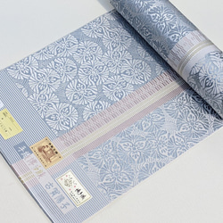 手織り博多織　帯「小径」の平袋（ポーチ）シルク100％の手織りの帯地を使った小物入れ 8枚目の画像