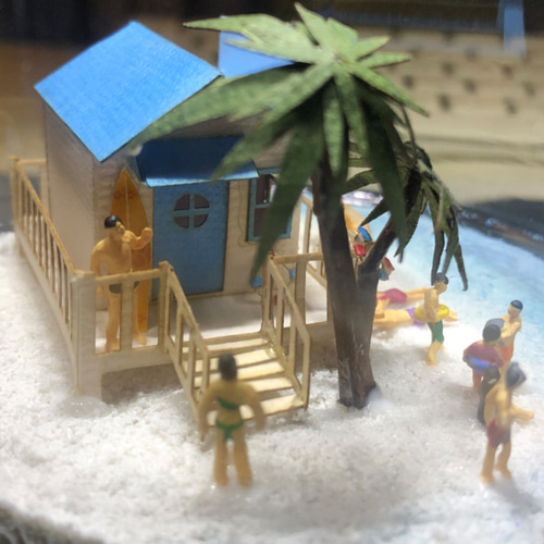 ボトルインジオラマ（サマービーチ） 立体・オブジェ taka_tama 通販