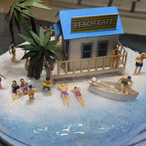 ボトルインジオラマ（サマービーチ） 立体・オブジェ taka_tama 通販