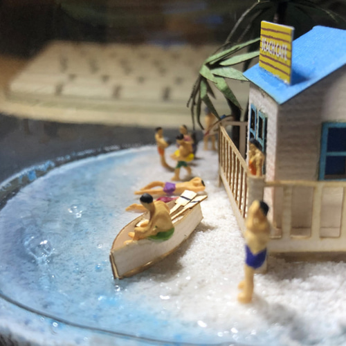 ボトルインジオラマ（サマービーチ） 立体・オブジェ taka_tama 通販