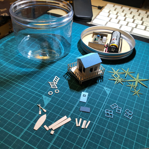 ボトルインジオラマ（サマービーチ） 立体・オブジェ taka_tama 通販