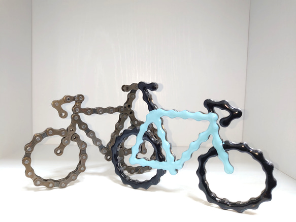 自転車チェーンインテリア "色オーダー可"【自転車,ロードバイク】 1枚目の画像