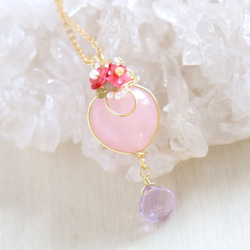 Rose Quartz necklace 第1張的照片