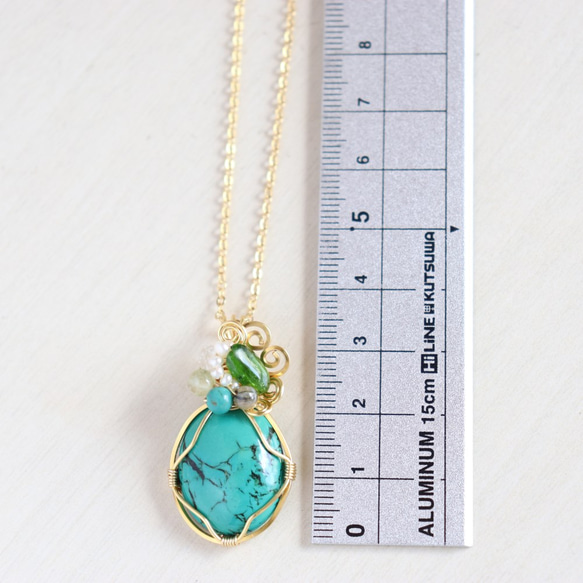 Turquoise necklace 第3張的照片