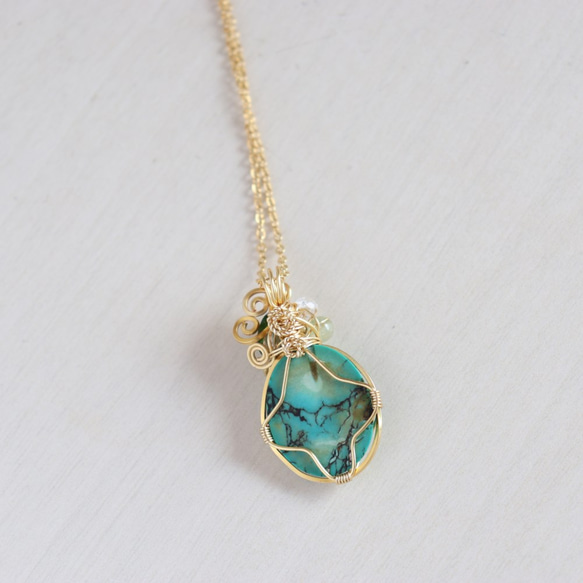 Turquoise necklace 第4張的照片