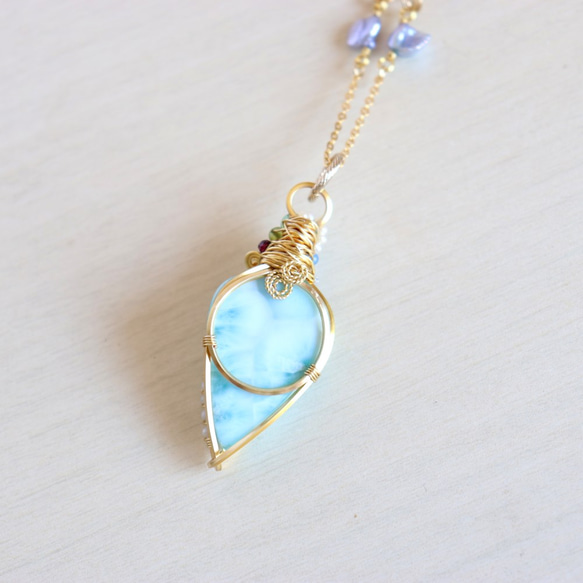 Larimar necklace 第6張的照片