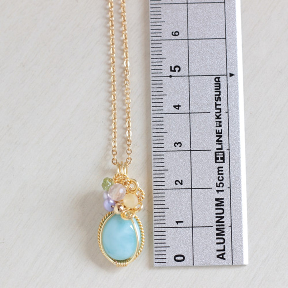 Larimar necklace 第4張的照片