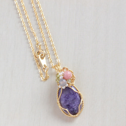 Charoite necklace 第2張的照片