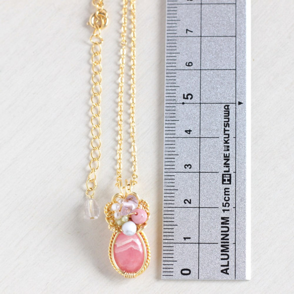 Rhodochrosite(Incarose) necklace 第3張的照片