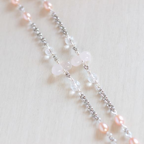 Kunzite necklace 第4張的照片