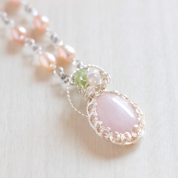 Kunzite necklace 第6張的照片