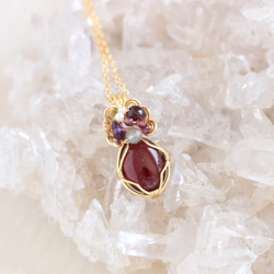 Orange-Garnet necklace 第1張的照片