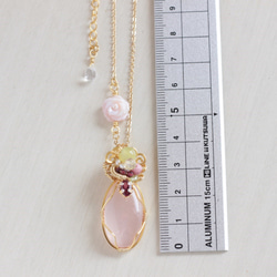 Rose-Quartz necklace 第3張的照片