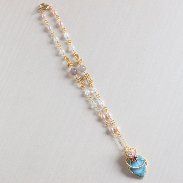 Larimar necklace 第2張的照片