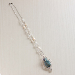 Kyanite in Quartz schist necklace 第2張的照片