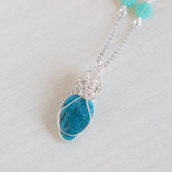 Apatite necklace 第4張的照片