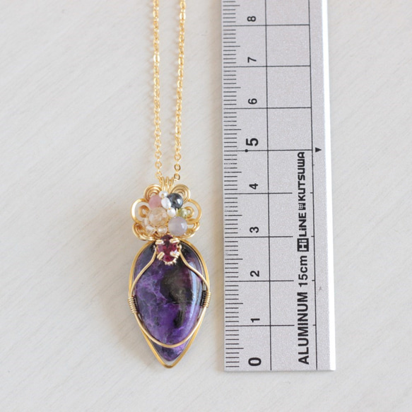 Sugilite necklace 第3張的照片