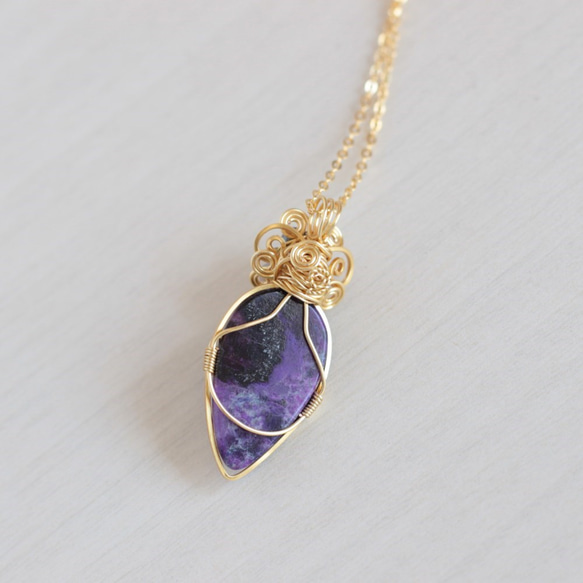 Sugilite necklace 第4張的照片