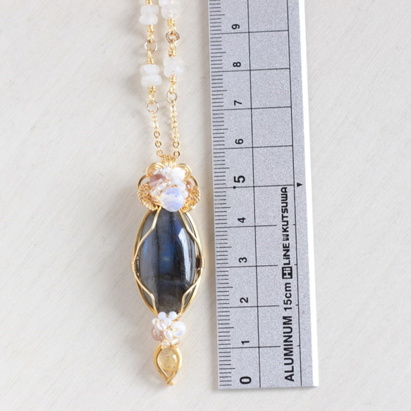 Labradorite necklace 第3張的照片