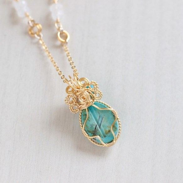 Turquoise necklace 第5張的照片