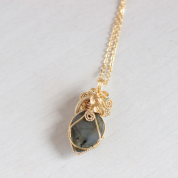 Labradorite necklace 第4張的照片