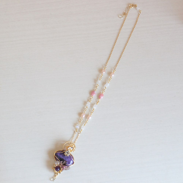 Charoite necklace 第2張的照片