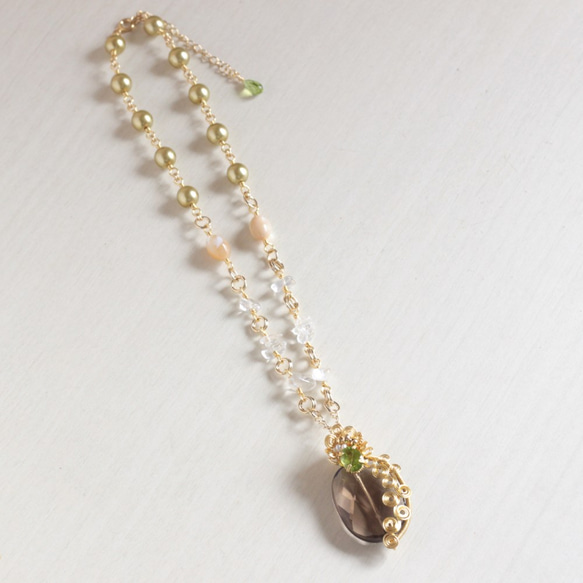 Smoky-quartz necklace 第2張的照片